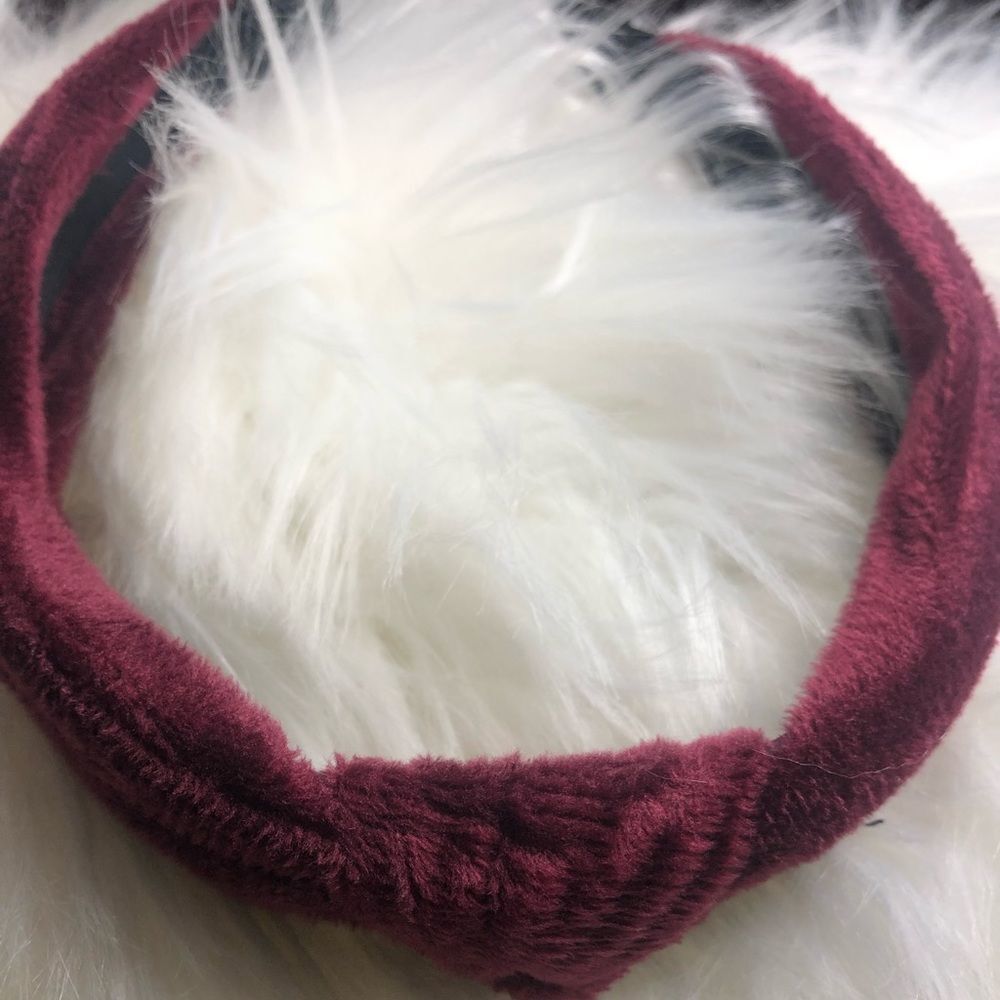 Maroon Tie Knot Headband for women